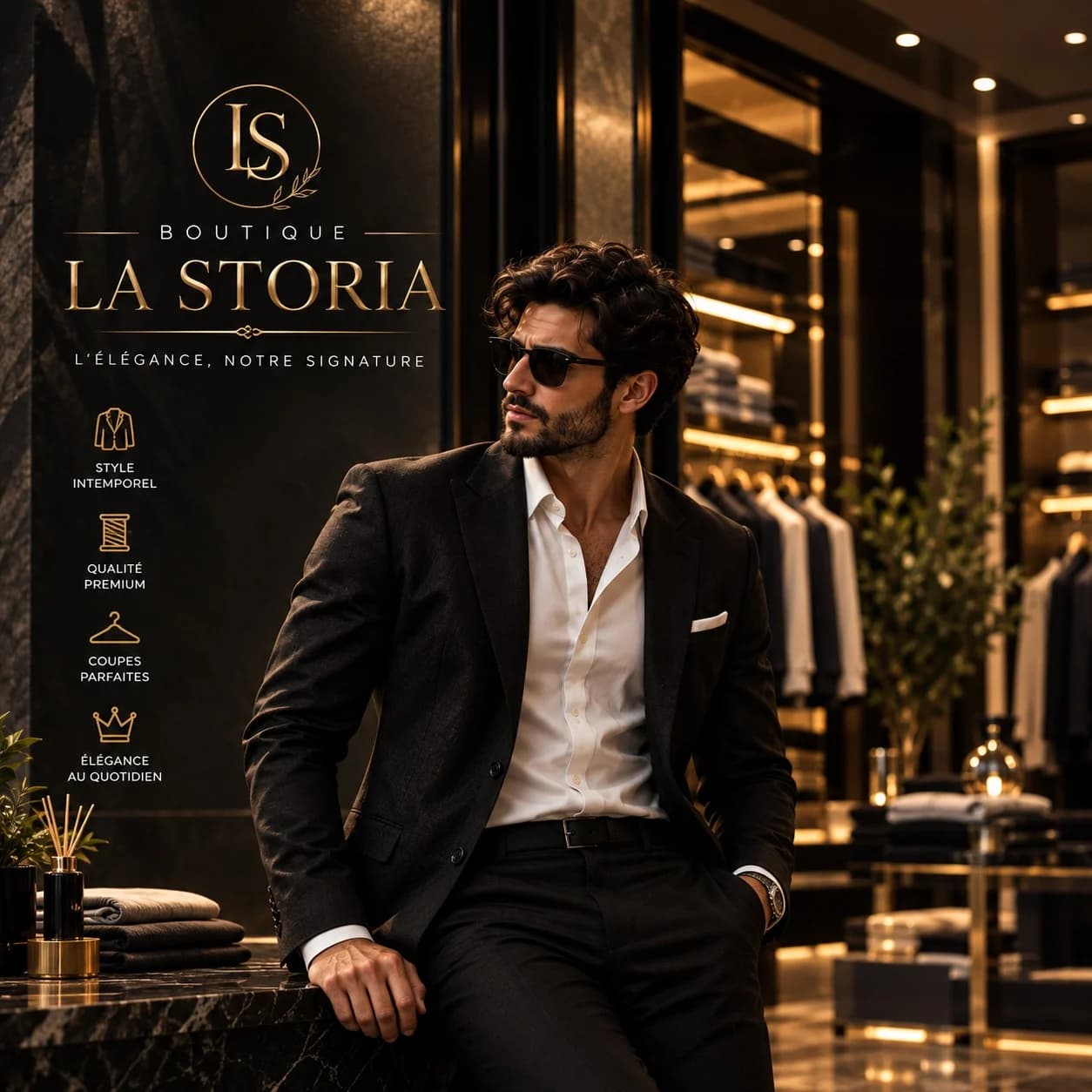 Homme en veste en cuir et lunettes de soleil — photo d'illustration